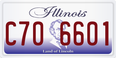 IL license plate C706601