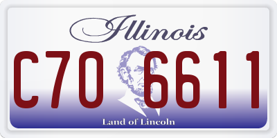 IL license plate C706611