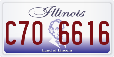 IL license plate C706616