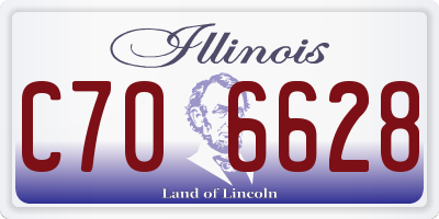 IL license plate C706628