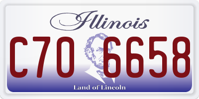 IL license plate C706658