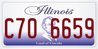 IL license plate C706659
