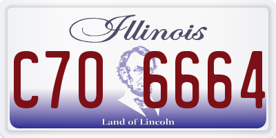 IL license plate C706664