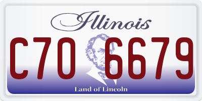 IL license plate C706679
