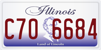 IL license plate C706684