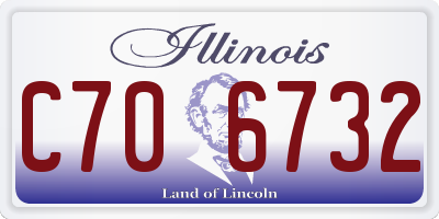 IL license plate C706732