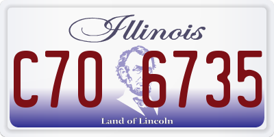 IL license plate C706735