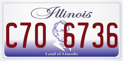 IL license plate C706736
