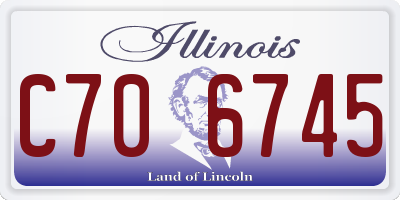 IL license plate C706745