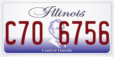 IL license plate C706756