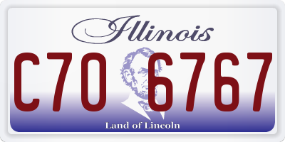 IL license plate C706767