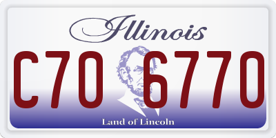 IL license plate C706770