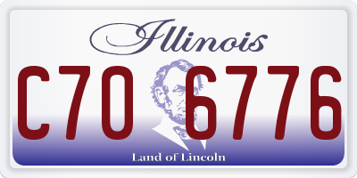 IL license plate C706776