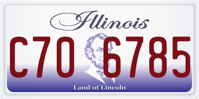 IL license plate C706785