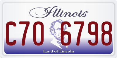 IL license plate C706798