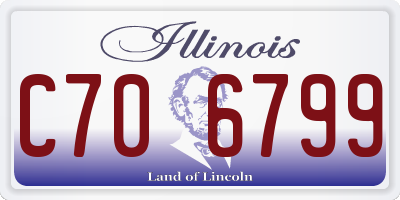 IL license plate C706799