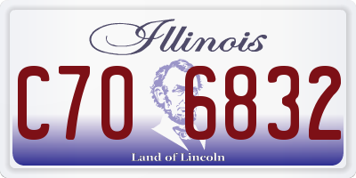 IL license plate C706832