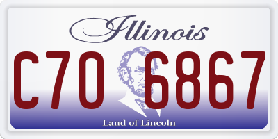 IL license plate C706867