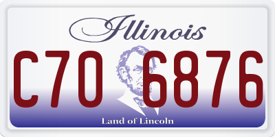 IL license plate C706876