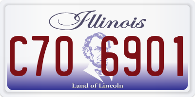 IL license plate C706901