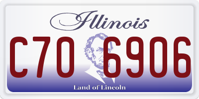 IL license plate C706906