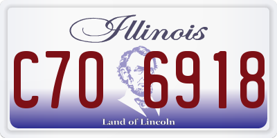IL license plate C706918