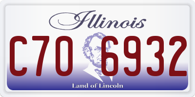 IL license plate C706932