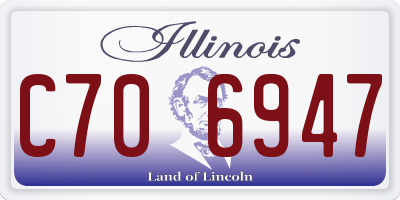 IL license plate C706947