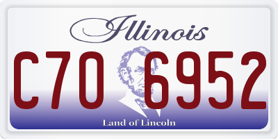 IL license plate C706952