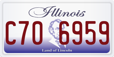 IL license plate C706959