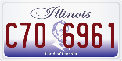 IL license plate C706961