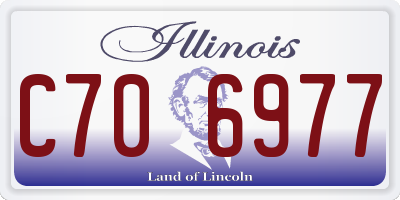 IL license plate C706977