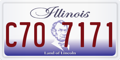 IL license plate C707171