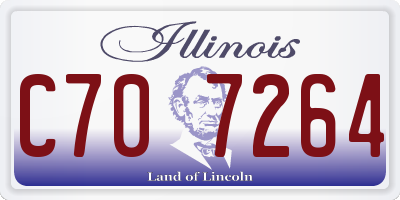 IL license plate C707264