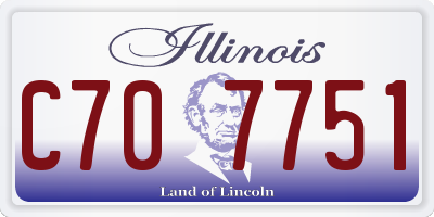 IL license plate C707751