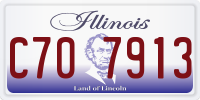 IL license plate C707913