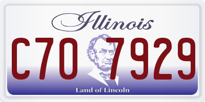 IL license plate C707929