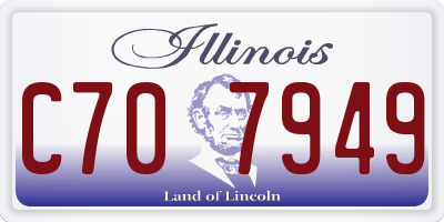 IL license plate C707949