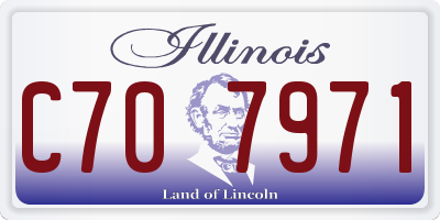 IL license plate C707971