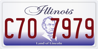 IL license plate C707979