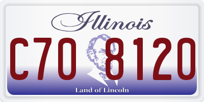 IL license plate C708120