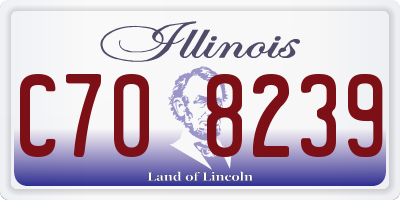 IL license plate C708239