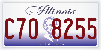 IL license plate C708255