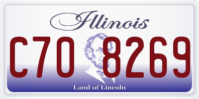 IL license plate C708269