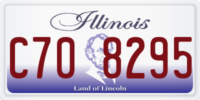 IL license plate C708295