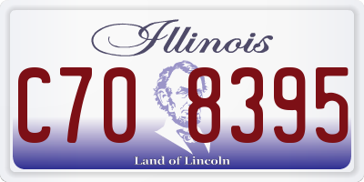 IL license plate C708395