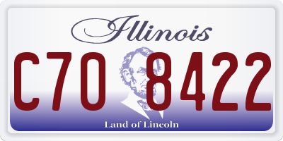 IL license plate C708422