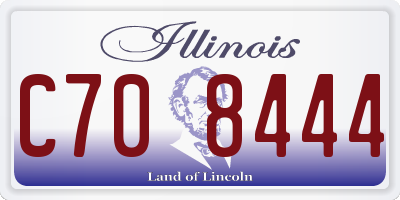 IL license plate C708444