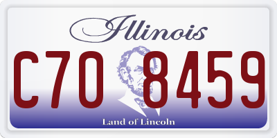 IL license plate C708459