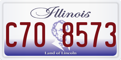 IL license plate C708573